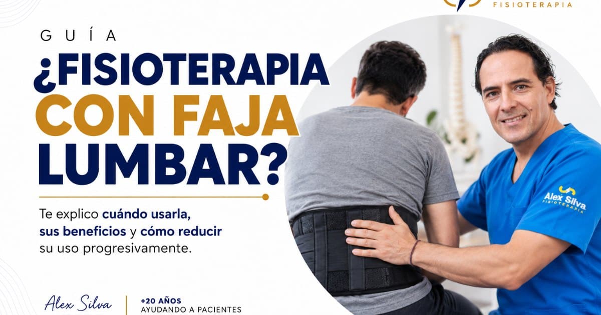 ¿Se debe hacer fisioterapia con faja lumbar?